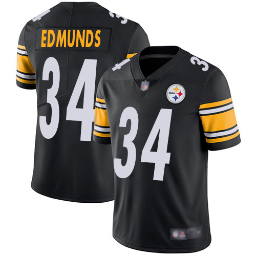 Youth Pittsburgh Steelers Football 34 Limited Black Terrell Edmunds Home Vapor Untouchable Nike NFL Jersey